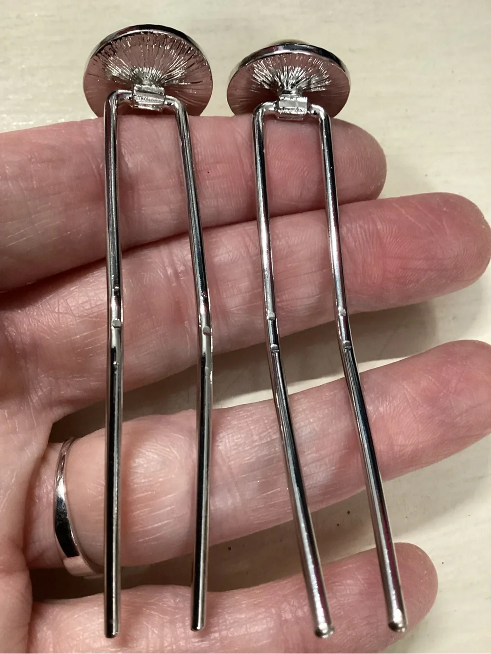 Lila Rose Silver Double-Prong Hair Fork Set